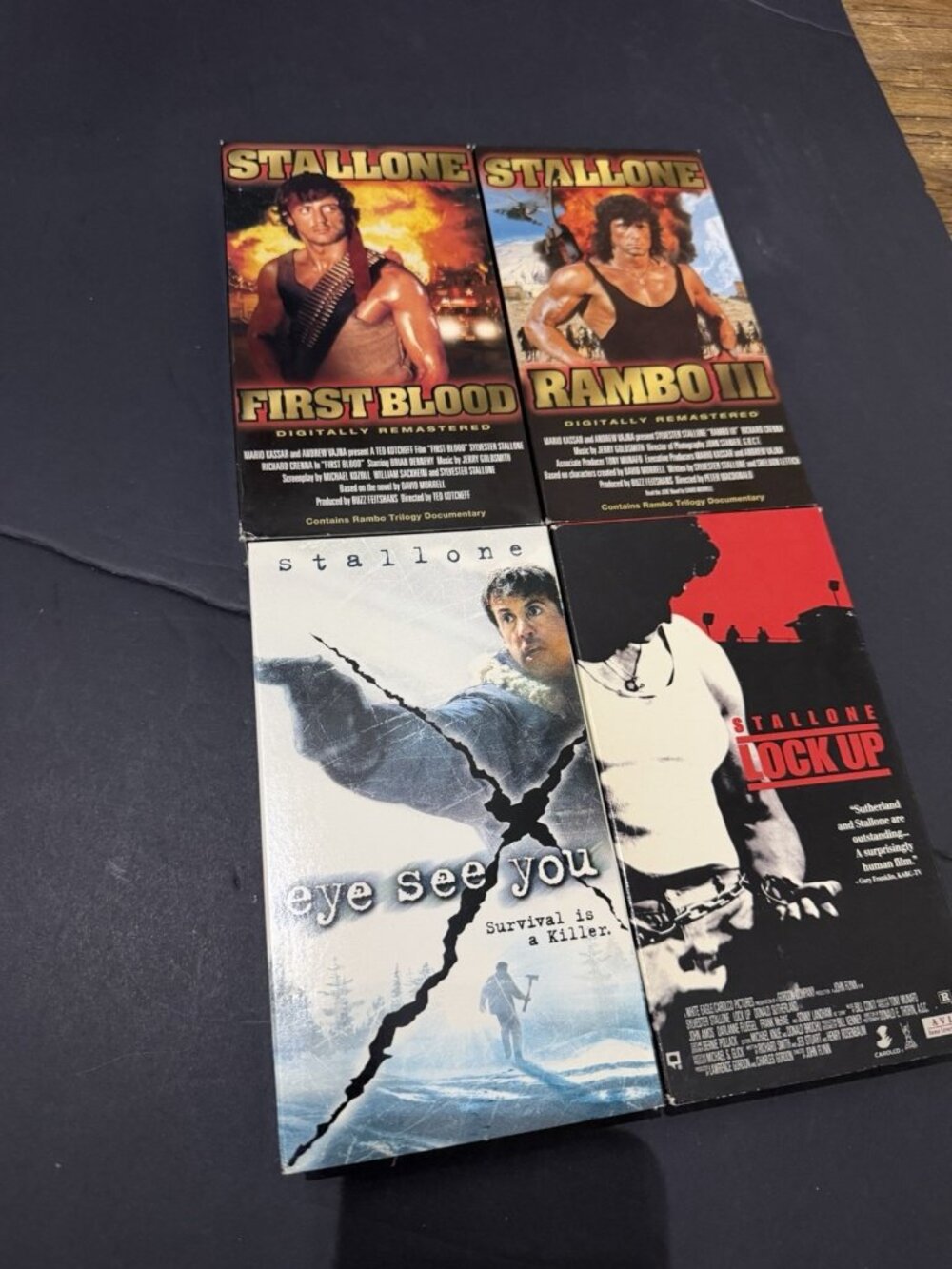 Stallone Collection VHS Movies- Lot Of 4